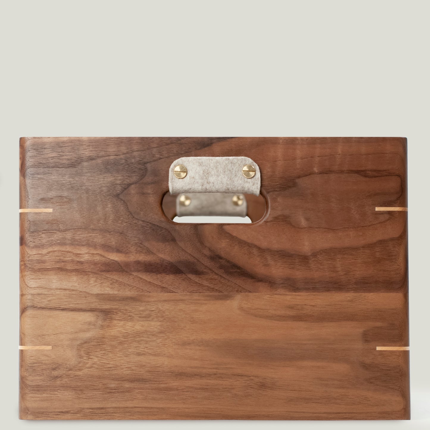 Walnut Record Crate